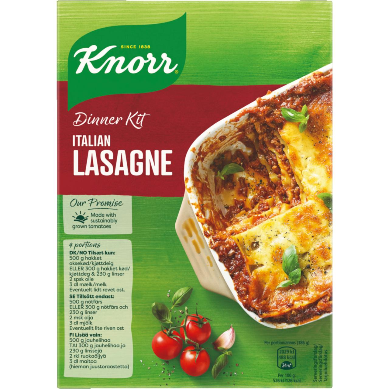 Knorr Dinner Kit Lasagne 262g