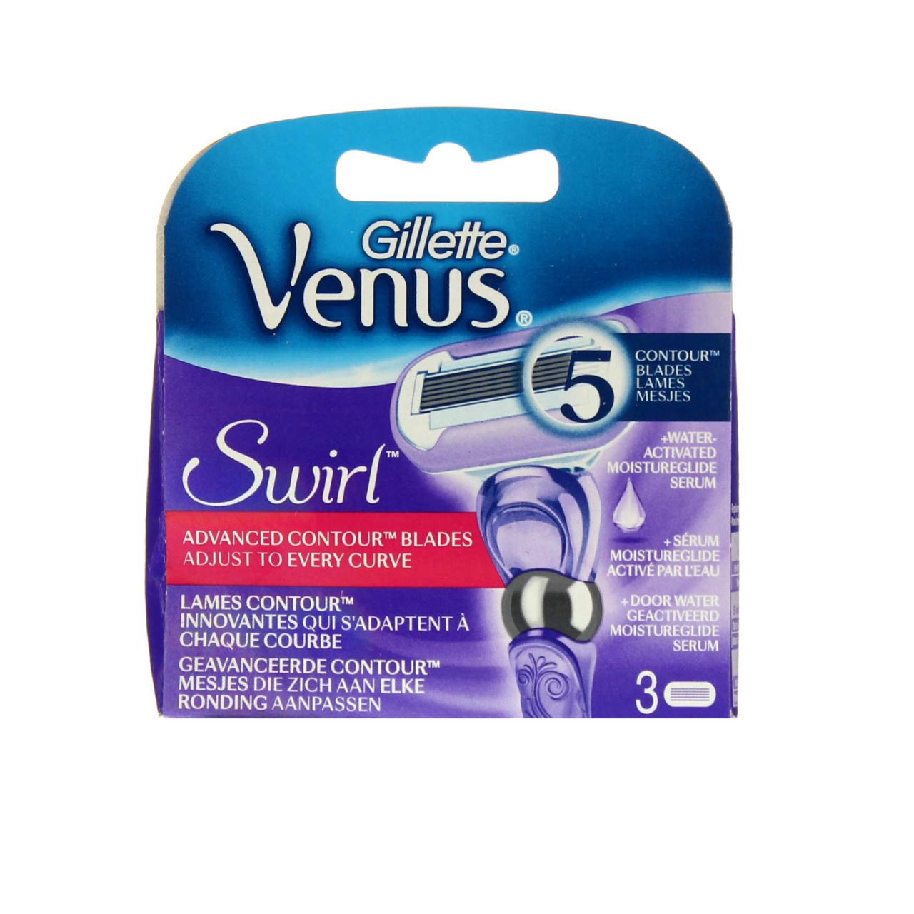Gillette Venus Swirl 5 Klingen 3 Ersatzklingen