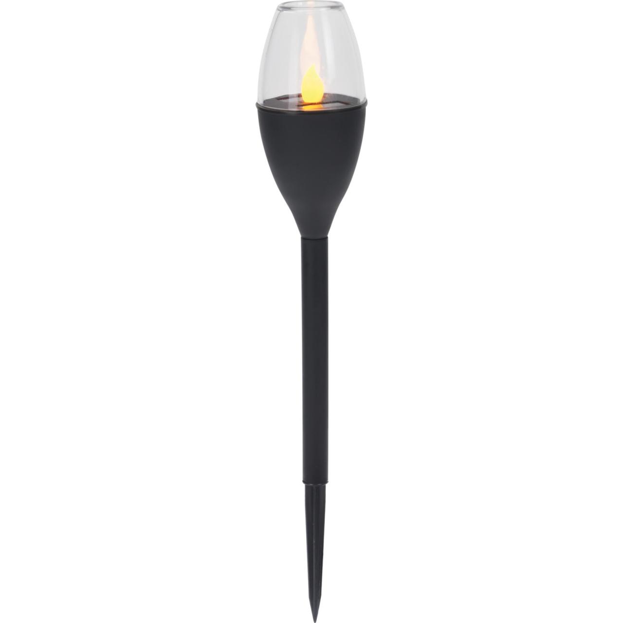 Solcelle Lampe/LEd-Solarlampe schwarz 6cm Display 