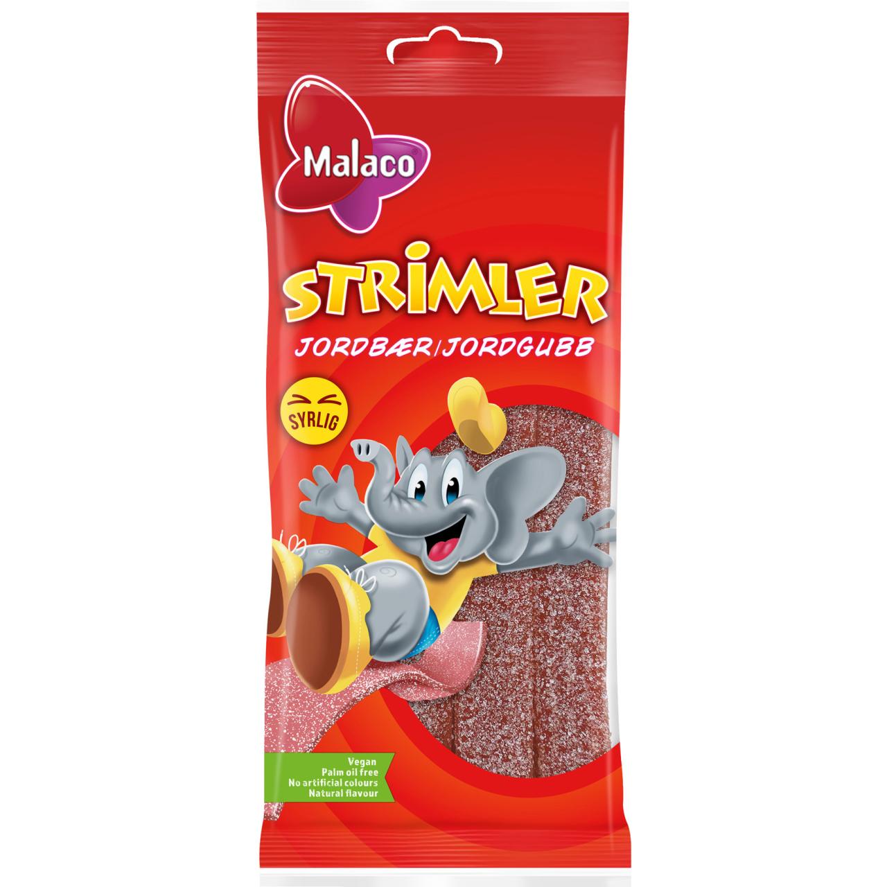 Malaco Strimler Strawberry 80g